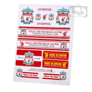 Zestaw Naklejek Naklejki Stickers Piłkarskie Liverpool FC