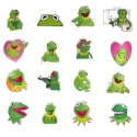 Zestaw Naklejek Wlepki StickerBomb Kermit Żaba Ulica Sezamkowa N344