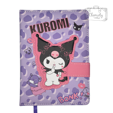 Zeszyt Linia Kuromi Fioletowy Notebook Planer Pamiętnik 60 Kartek A5