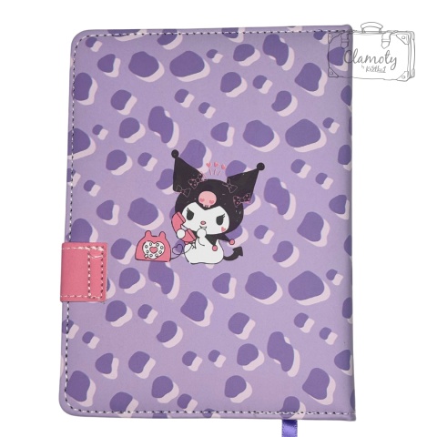 Zeszyt Linia Kuromi Fioletowy Notebook Planer Pamiętnik 60 Kartek A5