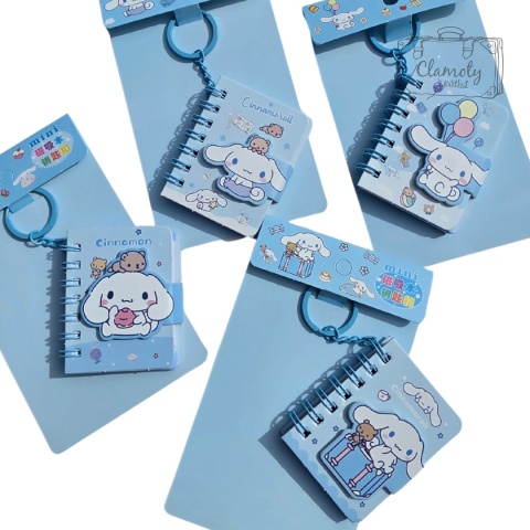 Mały Notes Notesik Cinnamoroll Z Misiem Na Breloczku