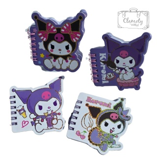 Mały Notes Notesik Kuromi Na Pufie Fioletowy Kolorowe Kartki