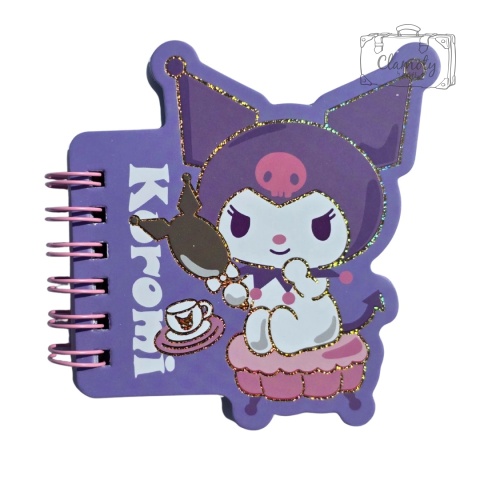 Mały Notes Notesik Kuromi Na Pufie Fioletowy Kolorowe Kartki