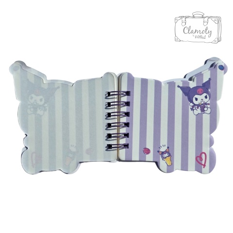 Mały Notes Notesik Kuromi Czarownica Biały Kolorowe Kartki