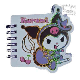 Mały Notes Notesik Kuromi Czarownica Biały Kolorowe Kartki