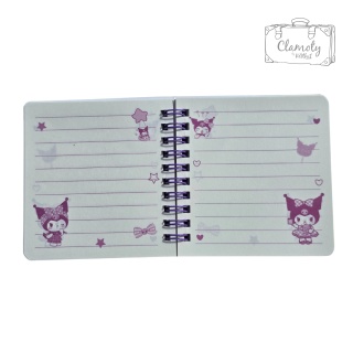 Mały Notes Notesik Kuromi Tron Fioletowy Na Breloczku W Linie