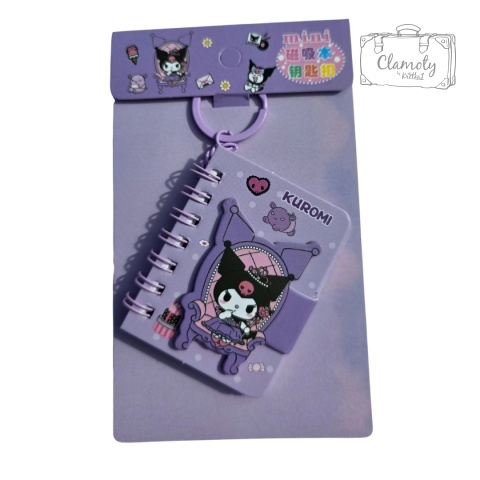 Mały Notes Notesik Kuromi Tron Fioletowy Na Breloczku W Linie