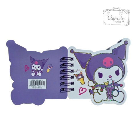 Mały Notes Notesik Kuromi Shake Biały Kolorowe Kartki