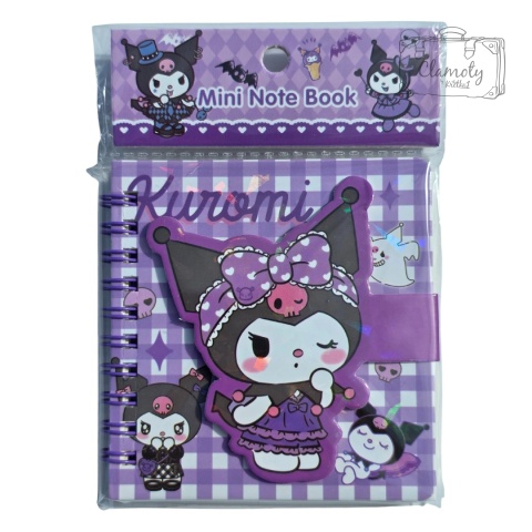 Mały Notes Notesik Kuromi Oczko Fioletowy W Linie