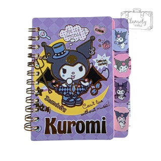 Mały Notes Notesik Kuromi Skrzydła Sanrio Fiolet Różowy Kolorowe Kartki