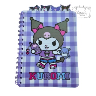 Zeszyt Planner Notes Kuromi Z Telefonem Sanrio Fiolet Kolorowe Kartki A5