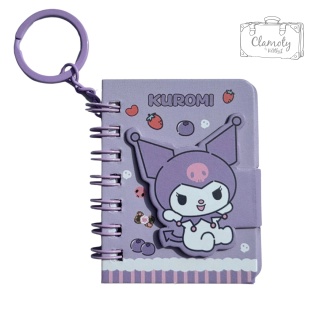 Mały Notes Notesik Kuromi Fioletowy Na Breloczku W Linie