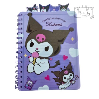 Zeszyt Notes A5 Kuromi Lodzik Sanrio Fiolet Kolorowe Kartki