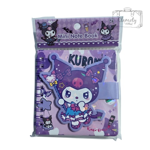 Mały Notes Notesik Kuromi Z Różdżką Fioletowy W Linie
