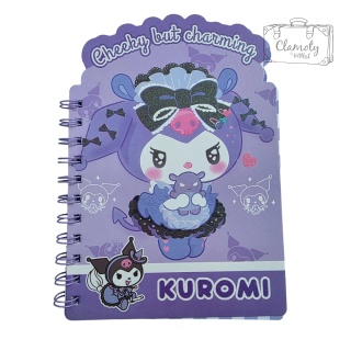 Mały Notes Notesik Kuromi Cheeky Sanrio Fiolet W Linie