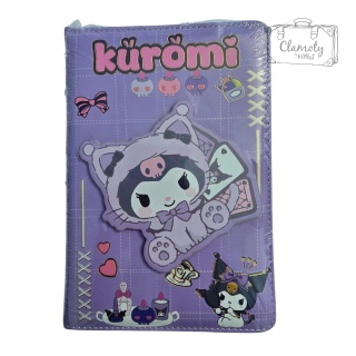 Zeszyt Planner Notes A5 Kuromi W Ubranku Fioletowy Twarda Okładka