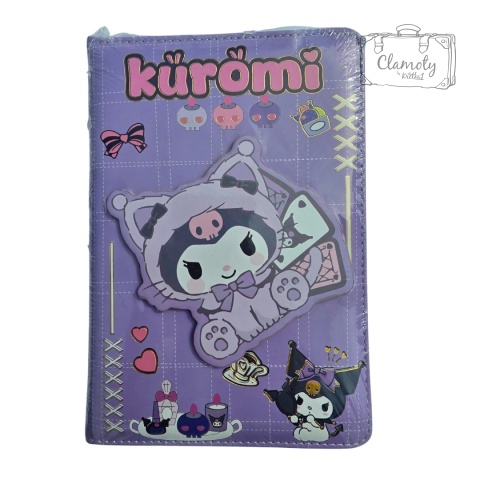 Zeszyt Planner Notes A5 Kuromi W Ubranku Fioletowy Twarda Okładka