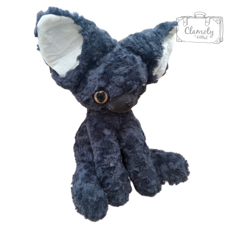 Maskotka Pluszowa Pluszak Przytulanka Kot Kotek Grafitowy 40cm