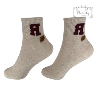 Skarpetki Skarpety Bawełniane Damskie Beżowe Ściągacz R Rugby 36-40