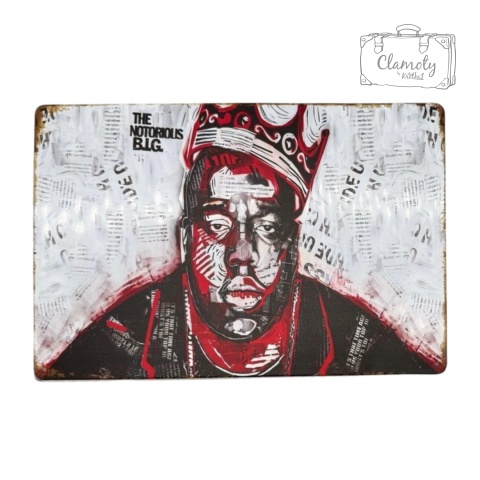 Tablica Ozdobna Blacha Notorious BIG Biggie 20x30 cm Retro Vintage