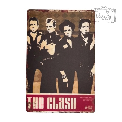 Tablica Ozdobna Blacha The Clash Rock 20x30 cm Retro Vintage