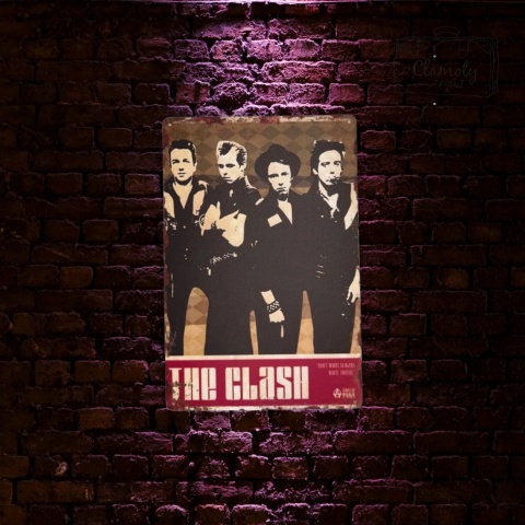 Tablica Ozdobna Blacha The Clash Rock 20x30 cm Retro Vintage