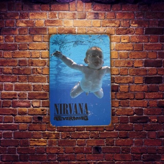 Tablica Ozdobna Blacha Nirvana Nevermind 20x30 cm Retro Vintage