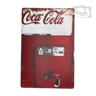 Tablica Ozdobna Blacha Coca Cola Reklama 20x30 cm Retro Vintage