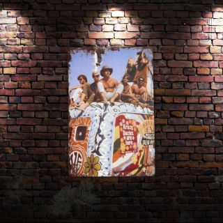 Tablica Ozdobna Blacha Hippie Krazy Dazies 20x30 cm Retro Vintage Dekoracja