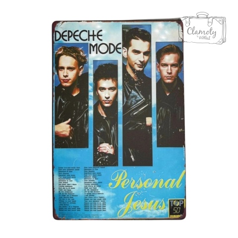 Tablica Ozdobna Blacha Depeche Mode 20x30 cm Retro Vintage Metalowy Plakat