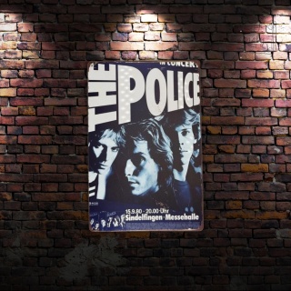 Tablica Ozdobna Blacha The Police 20x30 cm Retro Vintage Metalowy Plakat