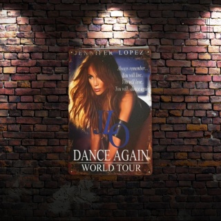 Tablica Ozdobna Blacha Jennifer Lopez 20x30 cm Retro Vintage Plakat