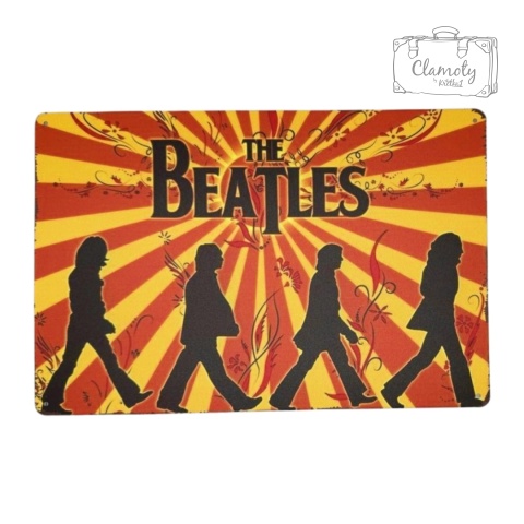 Tablica Ozdobna Blacha The Beatles Przejście 20x30 cm Retro Vintage