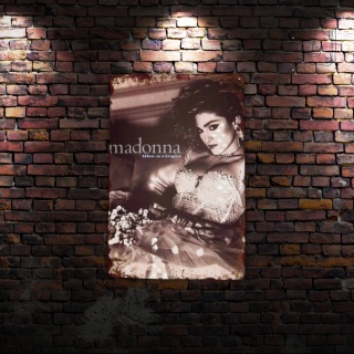 Tablica Ozdobna Blacha Madonna 20x30 cm Retro Vintage Metalowy Plakat