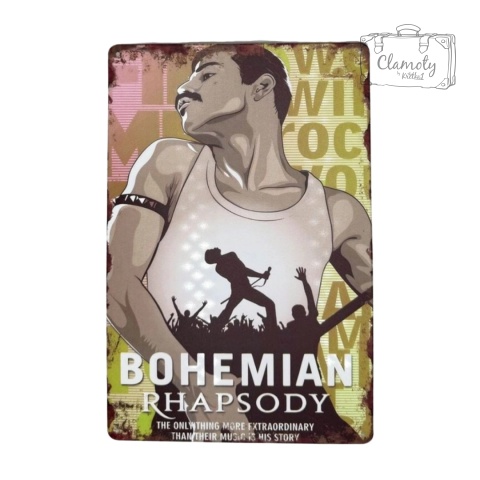 Tablica Ozdobna Blacha Bohemian Rhapsody 20x30 cm Retro Vintage Plakat