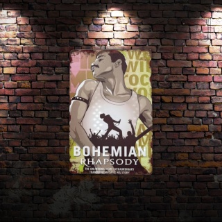 Tablica Ozdobna Blacha Bohemian Rhapsody 20x30 cm Retro Vintage Plakat