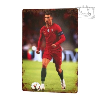 Tablica Ozdobna Blacha Ronaldo CR7 20x30 cm Retro Vintage Metalowy Plakat