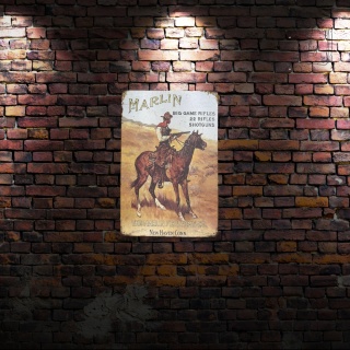 Tablica Ozdobna Blacha Marlin Firearms Shotguns Broń 20x30 cm Retro Vintage