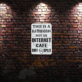 Tablica Ozdobna Blacha This Is A Bathroom 20x30 cm Retro Vintage