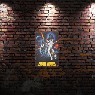 Tablica Ozdobna Blacha Star Wars Gwiezdne Wojny 20x30 cm Retro Vintage
