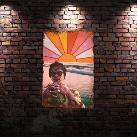 Tablica Ozdobna Blacha Harry Styles Morze 20x30 cm Retro Vintage Plakat