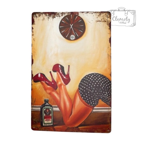Tablica Ozdobna Blacha Jagermeister Szpilki 20x30 cm Retro Vintage