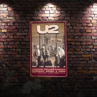 Tablica Ozdobna Blacha U2 Zespół Rock 20x30 cm Retro Vintage Metal Plakat