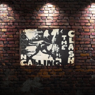 Tablica Ozdobna Blacha The Clash London Calling 20x30 cm Retro Vintage