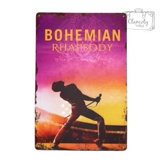 Tablica Ozdobna Blacha Bohemian Rhapsody Freddie 20x30 cm Retro Vintage