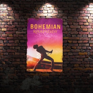Tablica Ozdobna Blacha Bohemian Rhapsody Freddie 20x30 cm Retro Vintage