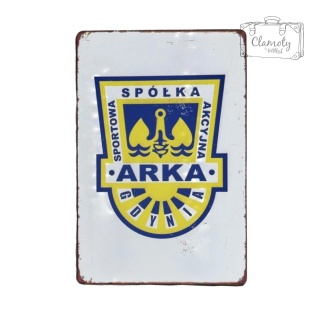 Tablica Ozdobna Blacha Piłkarska Arka Gdynia Herb 20x30 cm Retro Vintage
