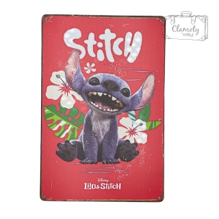 Tablica Ozdobna Blacha Lilo & Stitch Movie Film 20x30 cm Retro Vintage