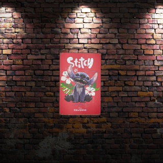 Tablica Ozdobna Blacha Lilo & Stitch Movie Film 20x30 cm Retro Vintage