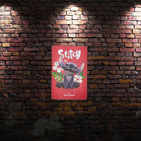 Tablica Ozdobna Blacha Lilo & Stitch Movie Film 20x30 cm Retro Vintage